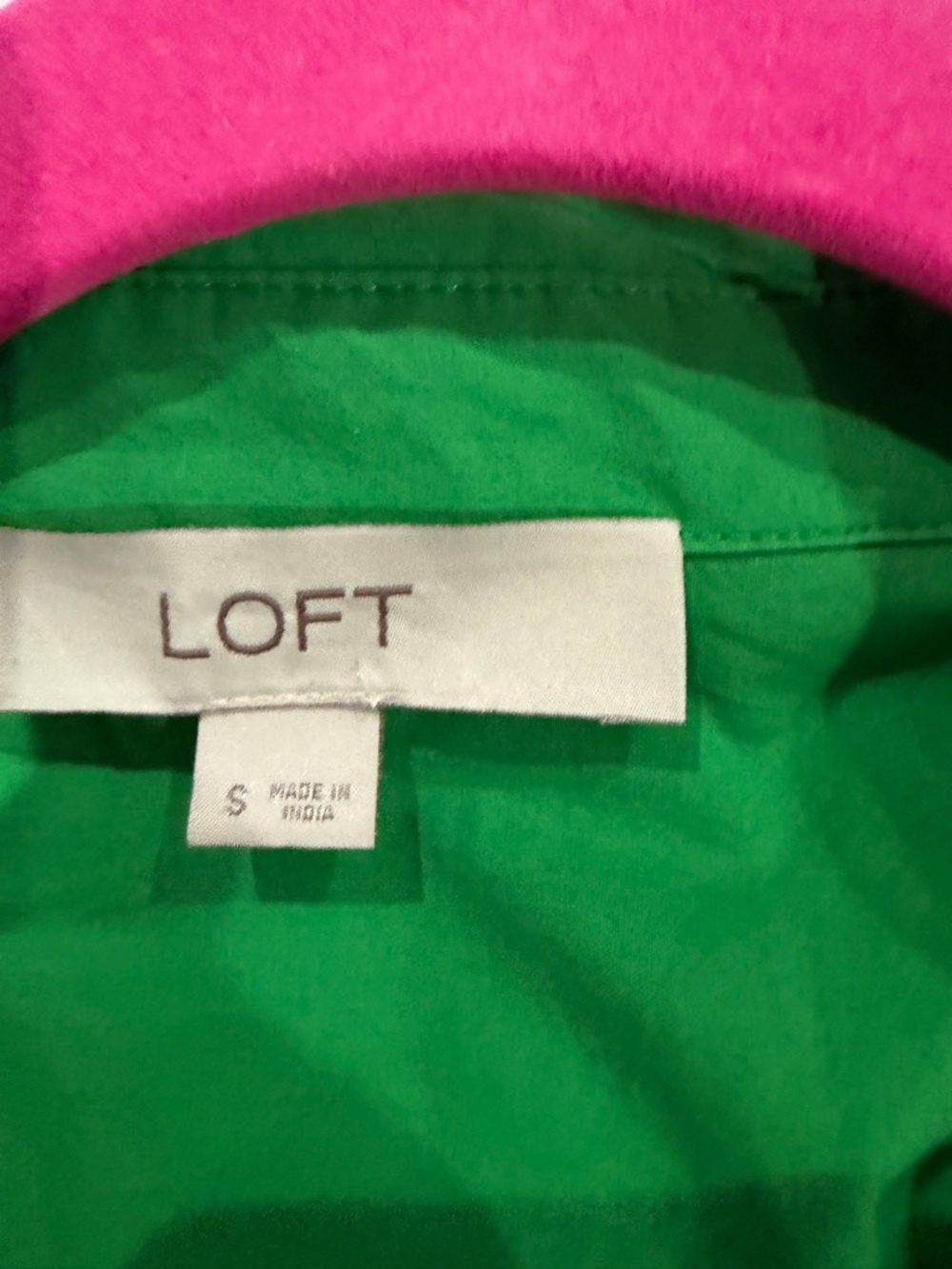 LOFT Green Shirt button down